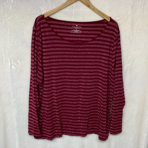 Talbot Shimmer Striped Long Sleeve Top - Picture 1 of 7
